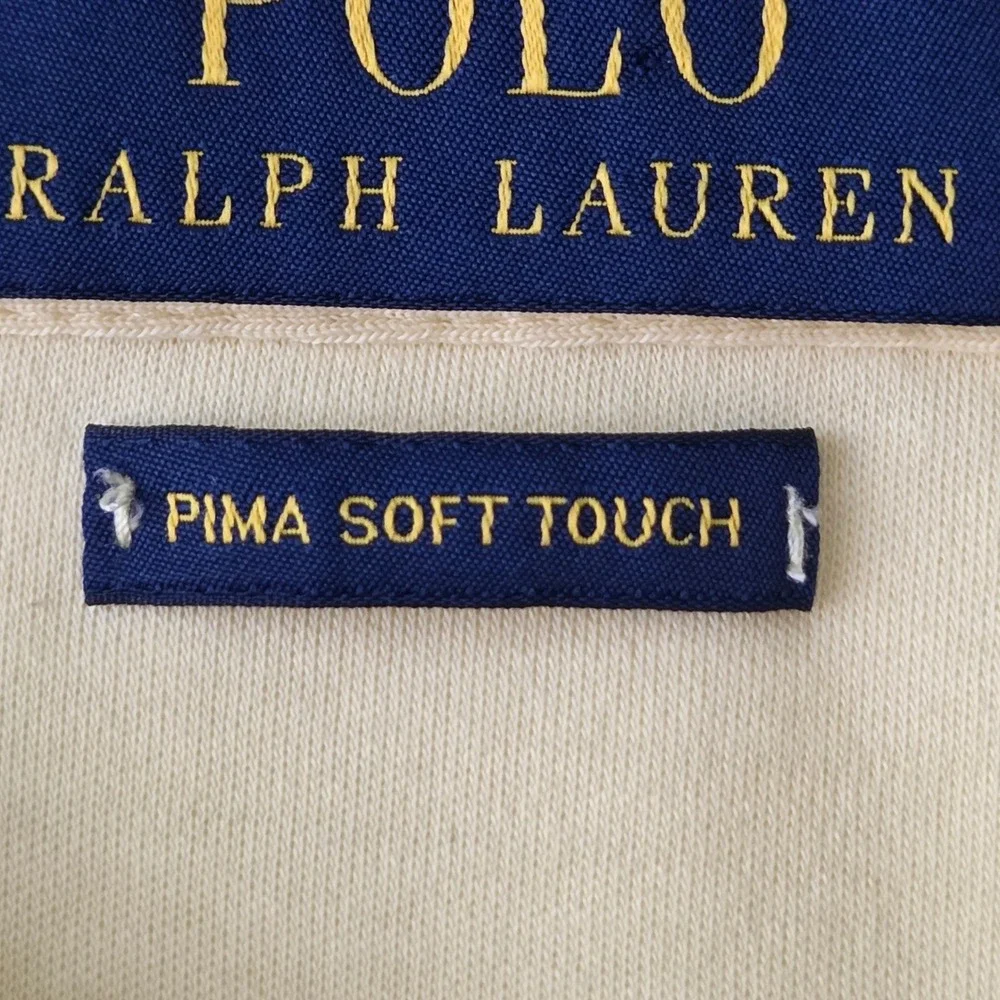 Polo Ralph Lauren Mens Yellow Pima Cotton Polo Shirt XXL Soft Touch Short Sleeve